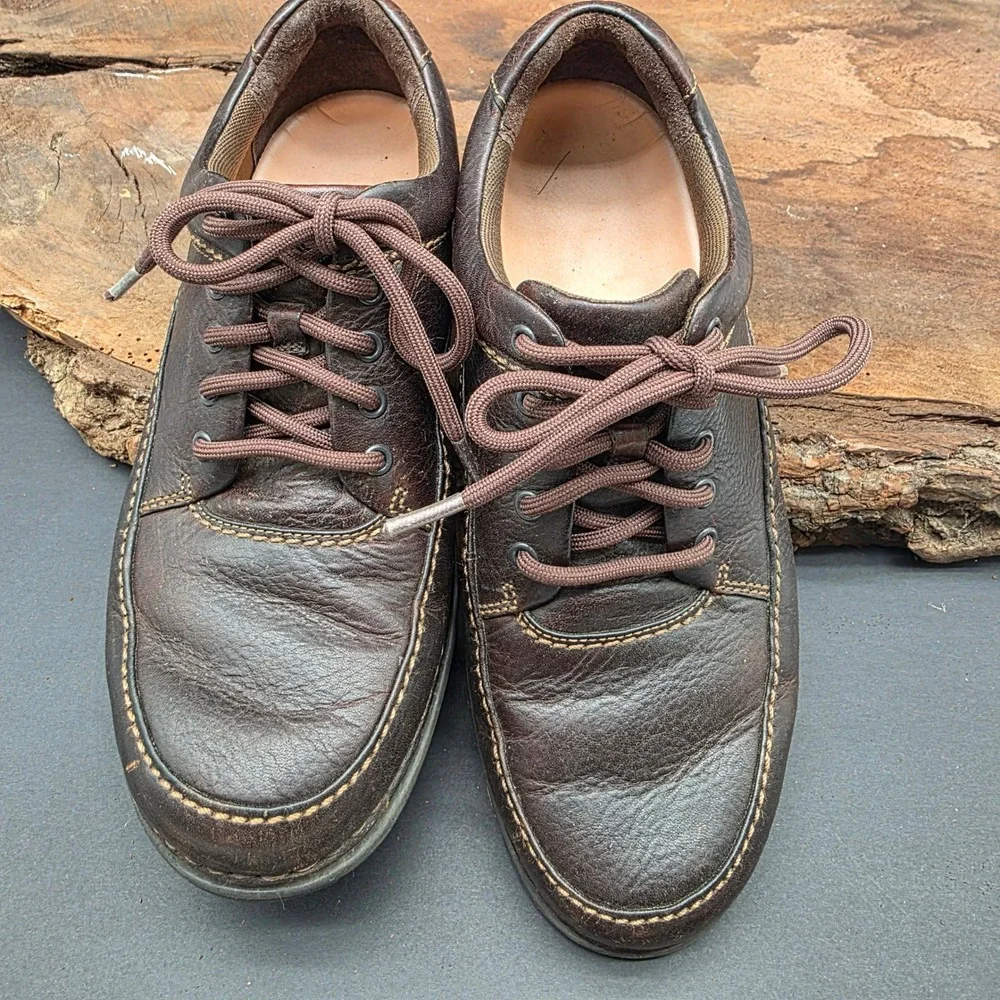Smart Casual Rockport Walking Shoe Sz 7.5 Mens Brown Leather DMX Oxford Work